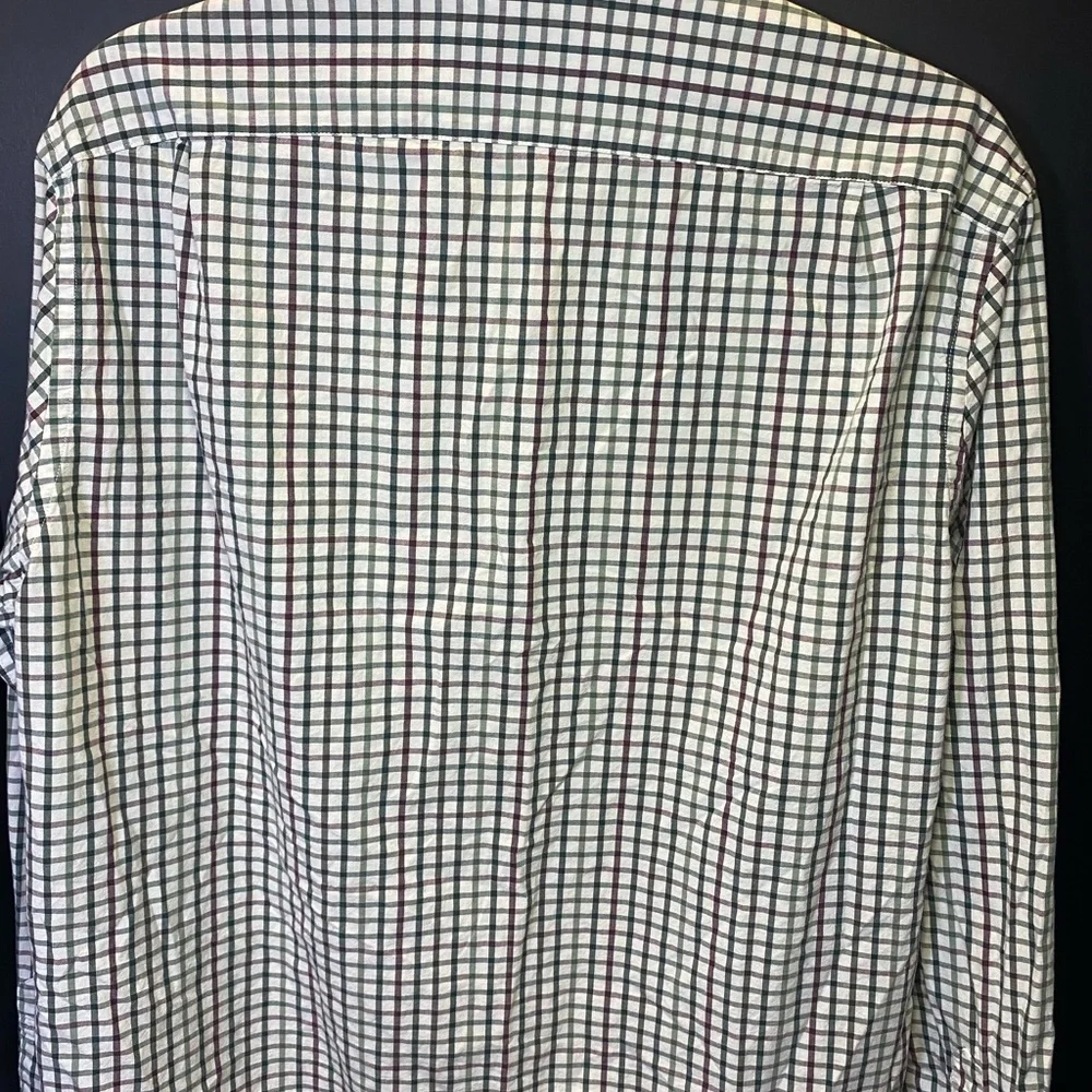 J. Crew Men's Checkered Button Down‎ Shirt